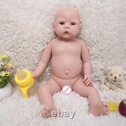 20Lifelike Reborn Baby Lovely Chubby Big Boy Full Body Silicone Doll Real Touch