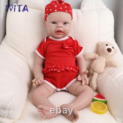 20in Adorable Silicone Reborn Baby BoyGirl Blue Eyes Floppy Silicone Doll Gift