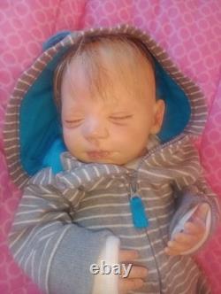 20in Artist Made Painted Reborn Baby Stephen By Bountiful Baby. Lifelike Weight