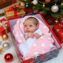 20inch Reborn Baby Doll Newborn Soft Unassembled Baby Painted Hair Handmade Art