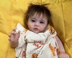 20inch Weighted Finished Reborn Baby Dolls Raven Hand Rooted Hair Boy Girl Gifts
