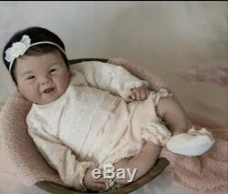 21 Full Body Solid Silicone Asian Baby Girl Doll AHN