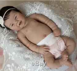 21 Full Body Solid Silicone Asian Baby Girl Doll AHN