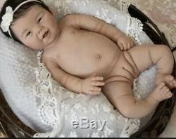 21 Full Body Solid Silicone Asian Baby Girl Doll AHN