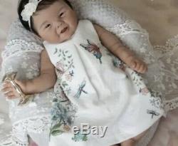 21 Full Body Solid Silicone Asian Baby Girl Doll AHN