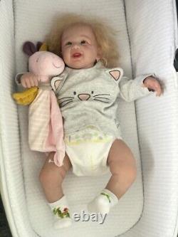 21 Reborn Baby Dolls Soft Body Toddler Newborn Doll 1700grams Handmade