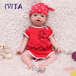 21'' Silicone Reborn Girl Infant Doll Can take a pacifier Kids Birthday Gift
