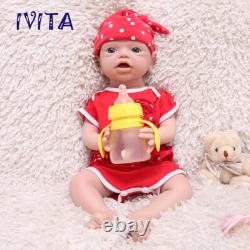 21'' Silicone Reborn Girl Infant Doll Can take a pacifier Kids Birthday Gift