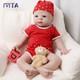 21Silicone Rebirth Baby Doll Toy Girl Newborn Children Playmate Gifts Toy 5100g