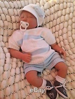 22 6lbs Floppy Reborn Baby Doll Lifelike Painted Hair Newborn Sunbeambabies