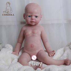 22'' Big Girl Rebirth Baby Full Body Silicone Lifelike Big Doll Real Touch Xmas