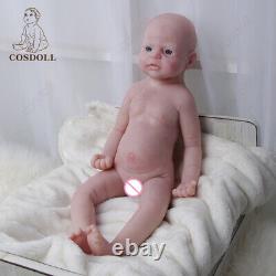 22'' Big Girl Rebirth Baby Full Body Silicone Lifelike Big Doll Real Touch Xmas