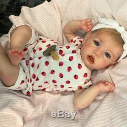 22'' Cutest Mia Reborn Baby Doll Girl, Handmade Realistic Baby Doll for Girls