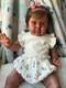 22 Dark Skin Girl Reborn Baby Doll Rooted Hair African Toddler Weighted DIY Toy