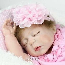22 Full Body Vinyl Silicone Reborn Baby Dolls Girl Doll Lifelike Newborn Babies