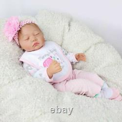 22 Handmade Reborn Baby Dolls Lifelike Newborn Silicone Vinyl Girl Doll Gifts
