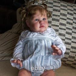 22 Handmade Reborn Baby Dolls Rooted Hair Realistic Toddler Girl Ellie Toy GIFT