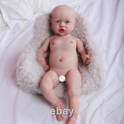 22 Handmake Full Solid Silicone 4.7KG Reborn Girl Baby Dolls Realistic Newborn