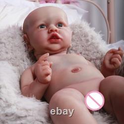 22 Handmake Full Solid Silicone 4.7KG Reborn Girl Baby Dolls Realistic Newborn