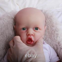 22 Handmake Full Solid Silicone 4.7KG Reborn Girl Baby Dolls Realistic Newborn