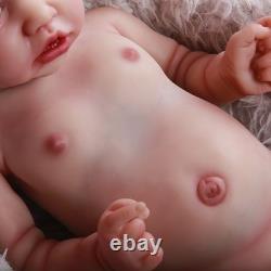 22 Handmake Full Solid Silicone 4.7KG Reborn Girl Baby Dolls Realistic Newborn