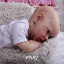 22 Handmake Full Solid Silicone 4.7KG Reborn Girl Baby Dolls Realistic Newborn