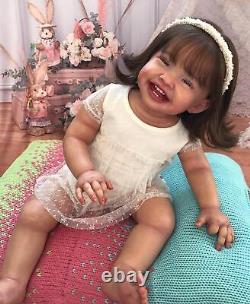 22 Inch Full Body Reborn Baby Girl Handmade Llifelike Newborn Baby Doll Gifts