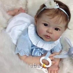 22 Inch Realistic Reborn Baby Dolls Vinyl Silicone Newborn Doll Soft Body