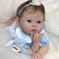 22 Inch Realistic Reborn Baby Dolls Vinyl Silicone Newborn Doll Soft Body