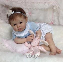 22 Inch Realistic Reborn Baby Dolls Vinyl Silicone Newborn Doll Soft Body