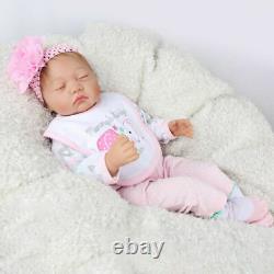 22 Realistic Girl Reborn Dolls Vinyl Silicone Soft Lifelike Newborn Baby Doll