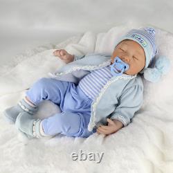 22 Realistic Reborn Baby Dolls Twins Lifelike Vinyl Silicone Newborn Girl+Boy