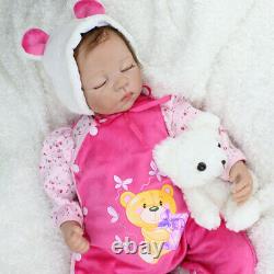 22'' Reborn Baby Dolls Handmade Lifelike Newborn Silicone Vinyl Belly Doll Gifts