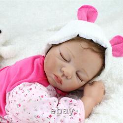 22'' Reborn Baby Dolls Handmade Lifelike Newborn Silicone Vinyl Belly Doll Gifts