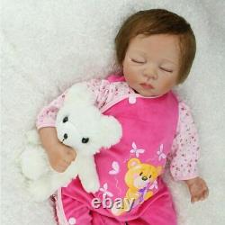 22'' Reborn Baby Dolls Handmade Lifelike Newborn Silicone Vinyl Belly Doll Gifts