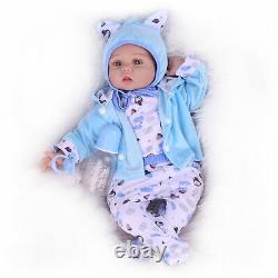 22 Reborn Baby Dolls Newborn Babies Doll Soft Vinyl Silicone Newborn Doll Gifts