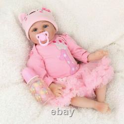 22 Reborn Baby Dolls Soft Vinyl Silicone Girl Newborn Lifelike Doll Babies Gift