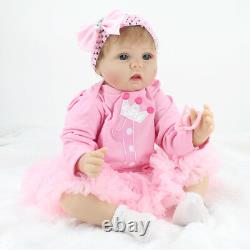 22 Reborn Baby Dolls Soft Vinyl Silicone Girl Newborn Lifelike Doll Babies Gift