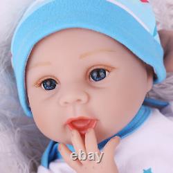 22 Reborn Baby Dolls Xmas Gift Soft Vinyl Silicone Newborn Girl Doll Dress Toys