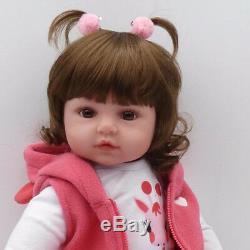 22'' Reborn Handmade Lifelike Newborn Girl Doll Silicone Vinyl Baby Dolls Gift