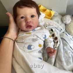 22Inch Saskia Lifelike Painted Handmade Reborn Baby Doll Rooted Mohair Realistic