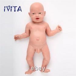 23 Big Boy Full Body Silicone Lifelike Reborn Baby Doll Kids Playmate Toys