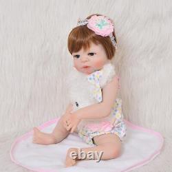 23'' Fashion Silicone Reborn Baby Dolls Full Body Vinyl Realistic Washable