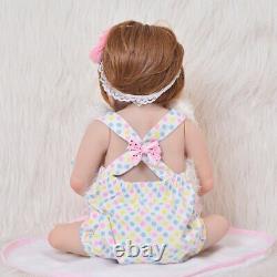 23'' Fashion Silicone Reborn Baby Dolls Full Body Vinyl Realistic Washable