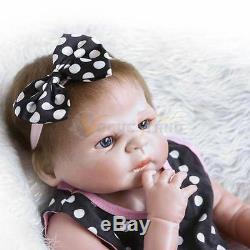 23 Newborn Handmade Reborn Baby Doll Full Body Silicone Vinyl Girl