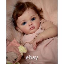 23'' Silicone Reborn Baby Doll Full Body Soft Vinyl Realistic Newborn Girl Dolls
