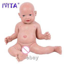 23Big Baby Full Silicone Lifelike Reborn Big Doll Boy And Girl Baby Xmas Gifts
