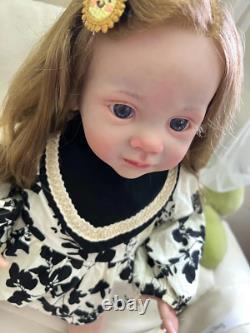 23in Lifelike Reborn Baby Doll Fritzi Hand Rooted Hair 3D Toddler Girl Dolls