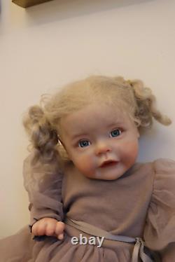 23in Reborn Baby Doll Lifelike Toddler Artist Handmade Girl Collectible Art Toys
