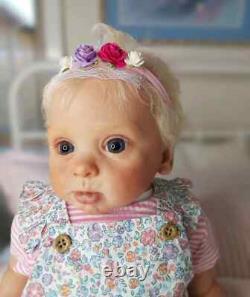 24 Artist Finished Reborn Baby Doll Hand-rooted Hair Toddler Girl Birthday Gift